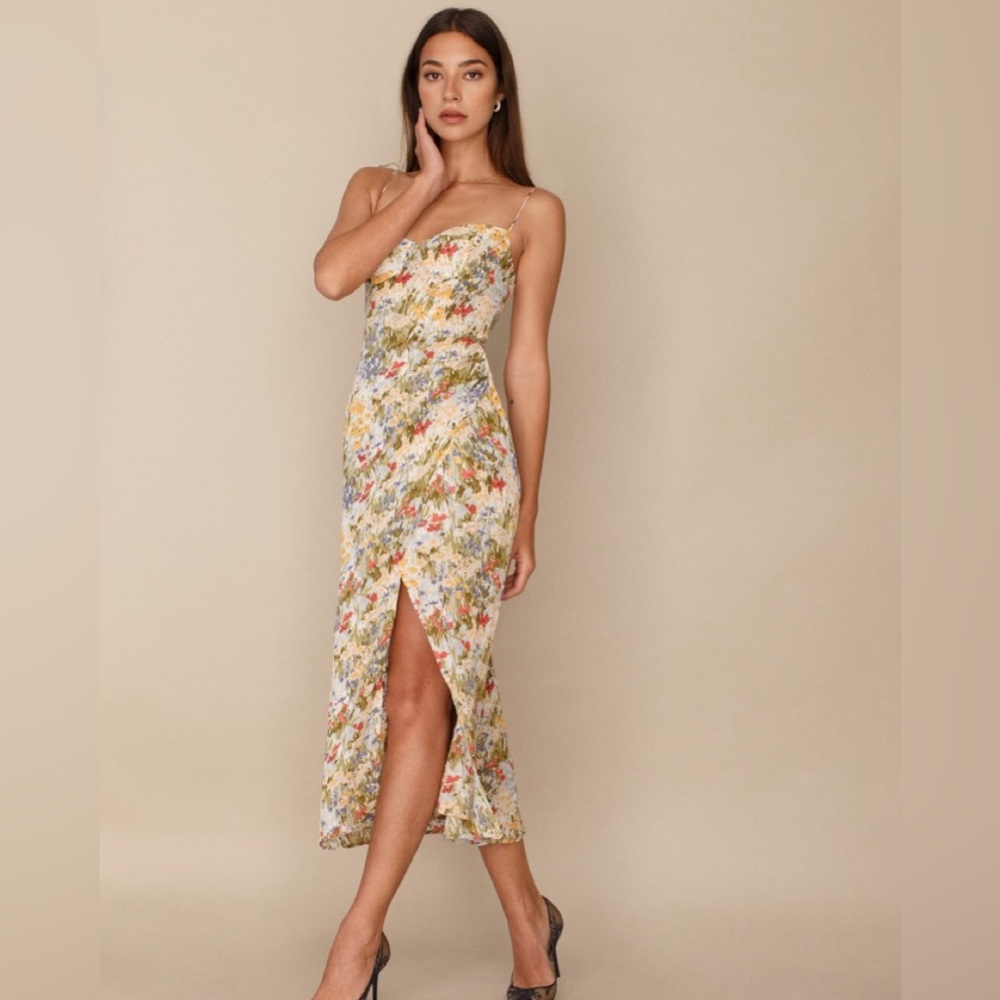 NWOT Reformation Kourtney Dress- Countryside Size 6